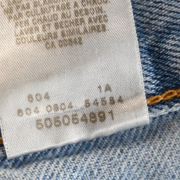 Vintage Levis Jeans 36 (Fits 34x27) Blue Light Wash Faded Faded Skate Grunge Y2K - Picture 14 of 15